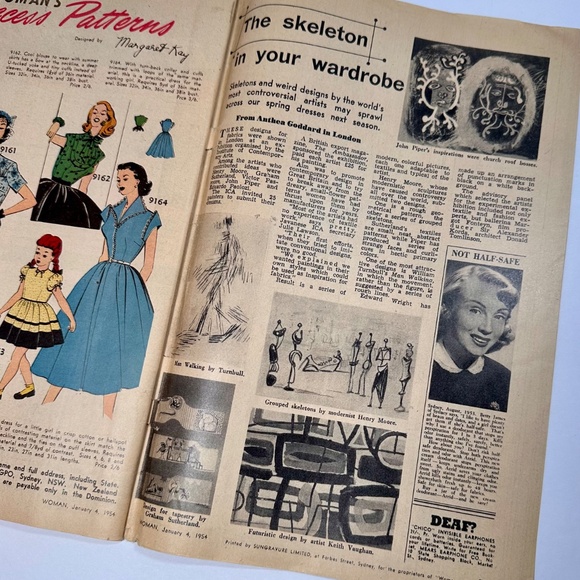 Vintage 1954 WOMAN Magazine – Christian Dior Guide to Style • Mid-Century - Picture 15 of 16